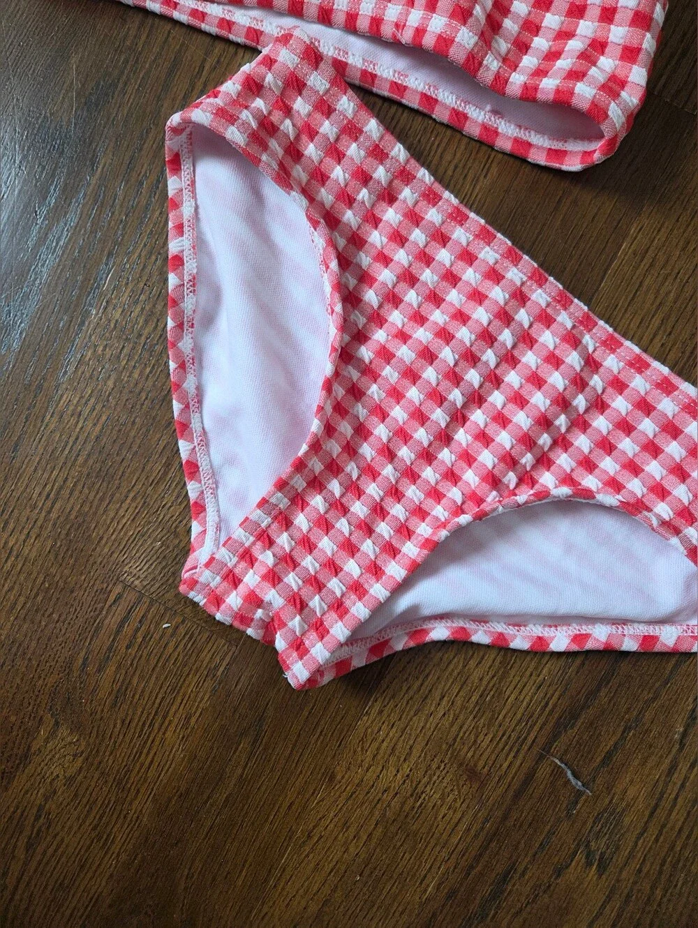 New Cat & Jack Girls Small 6/7 Red/White Tankini